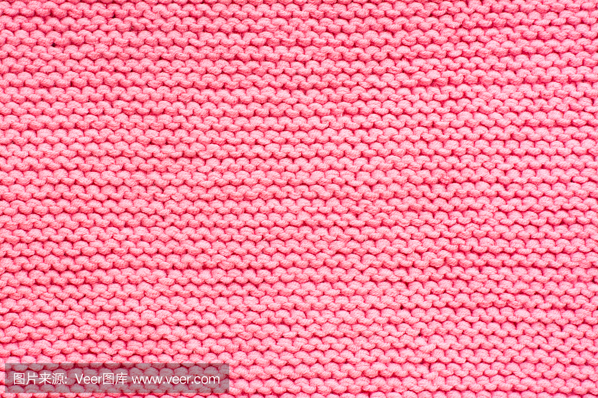 粉红色针织物纹理